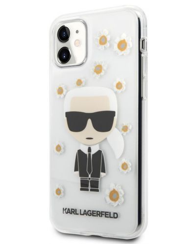 Калъф Karl Lagerfeld - Ikonik Flower, iPhone 11, прозрачен - 3